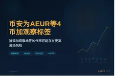 币安为AEUR等4币加观察标签