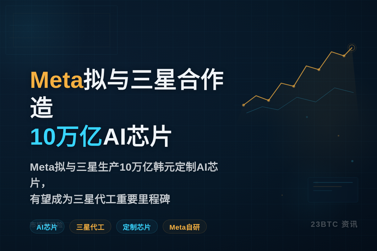 Meta拟与三星合作造10万亿AI芯片插图1 Meta拟与三星合作造10万亿AI芯片