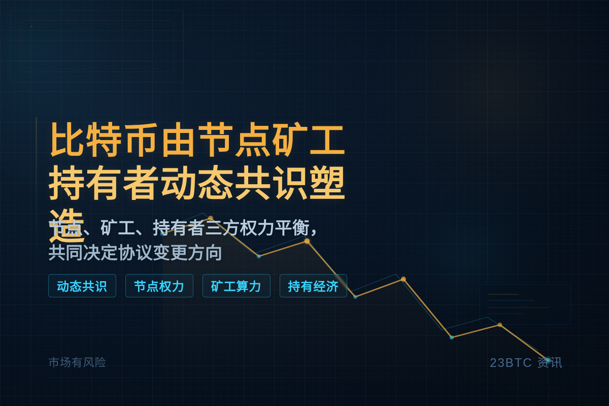 比特币未来由节点矿工持有者动态共识塑造插图1 比特币未来由节点矿工持有者动态共识塑造