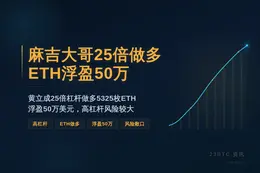 麻吉大哥25倍做多ETH浮盈50万
