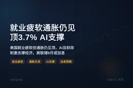 就业疲软通胀仍见顶3.7% AI支撑