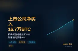 上市公司今年净买入16.7万枚BTC