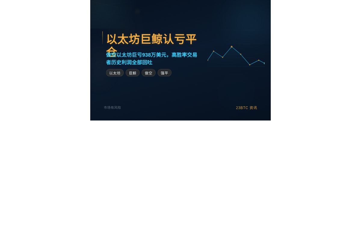以太坊巨鲸认亏平仓插图 以太坊巨鲸认亏平仓
