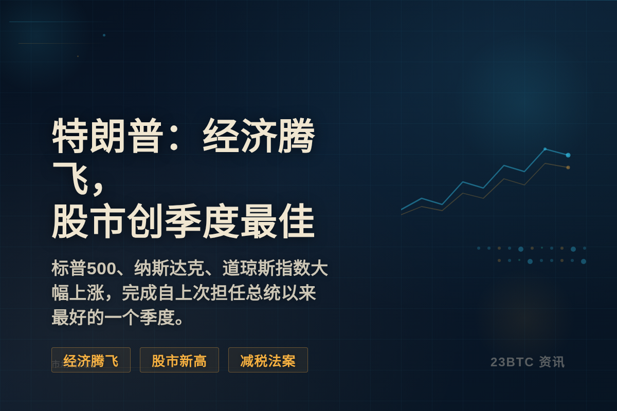 特朗普：经济腾飞，股市创季度最佳