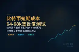 比特币短期成本64-68k需反复测试