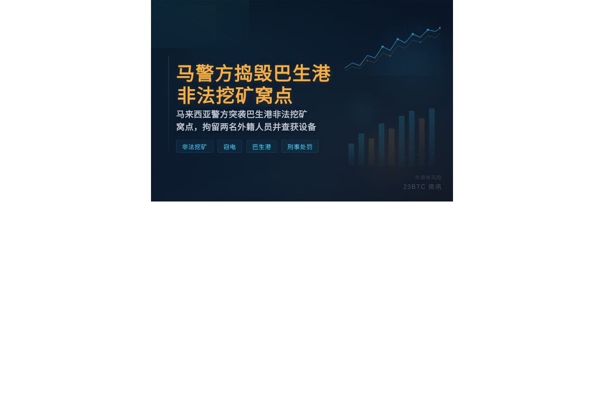 马警方捣毁巴生港非法挖矿窝点插图1 马警方捣毁巴生港非法挖矿窝点