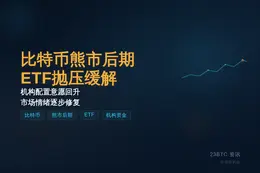 比特币熊市后期，ETF首现抛压缓解