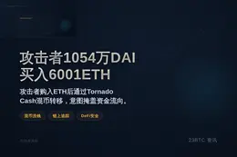 攻击者1054万DAI买入6001ETH