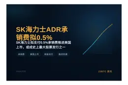 SK海力士ADR承销费拟0.5%