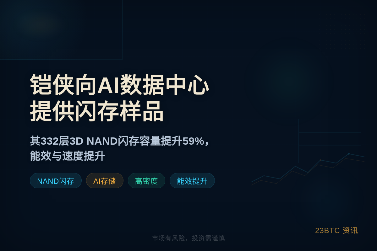 铠侠向AI数据中心提供闪存样品