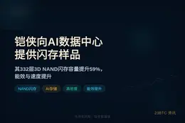 铠侠向AI数据中心提供闪存样品