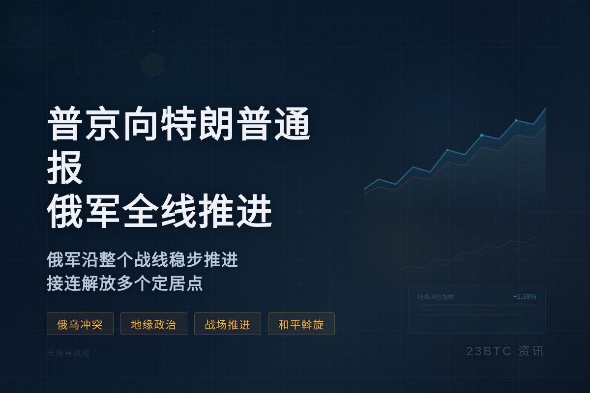 普京向特朗普通报俄军全线推进
