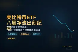 美比特币ETF八周净流出创纪录