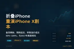 折叠iPhone或重演iPhone X剧本