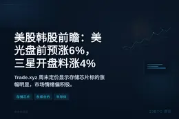美股韩股前瞻：美光盘前预涨6%，三星开盘料涨4%
