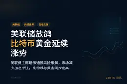 美联储放鸽，比特币、黄金延续涨势