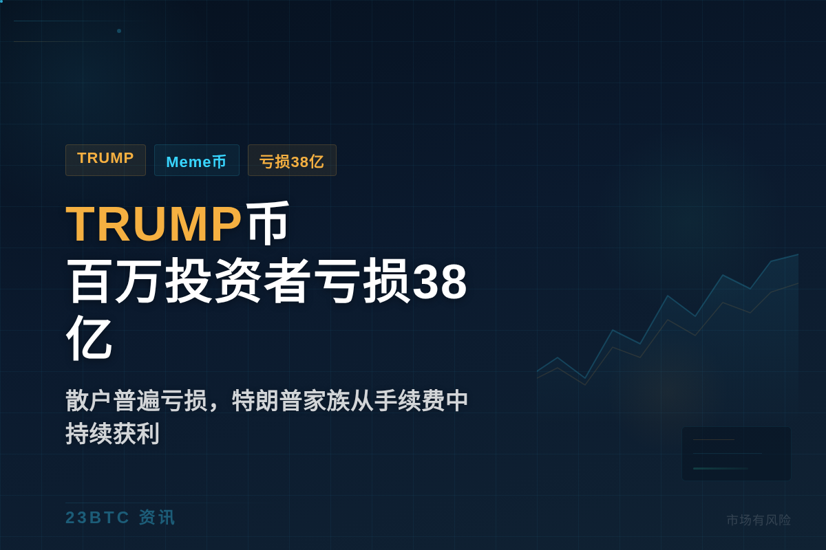 TRUMP币百万投资者亏损38亿美元插图1 TRUMP币百万投资者亏损38亿美元