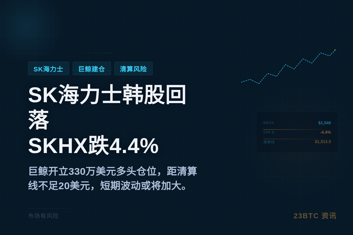 SK海力士韩股回落,SKHX跌4.4%插图1 SK海力士韩股回落,SKHX跌4.4%