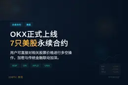 OKX正式上线7只美股股票永续合约