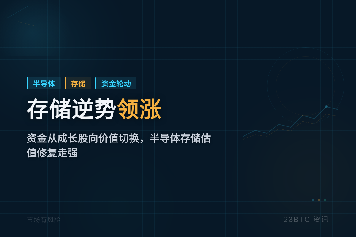 美股夜盘承压,半导体存储逆势领涨插图1 美股夜盘承压,半导体存储逆势领涨
