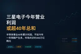 三星电子今年营业利润或超40年总和