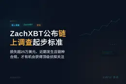 ZachXBT公布链上调查起步标准