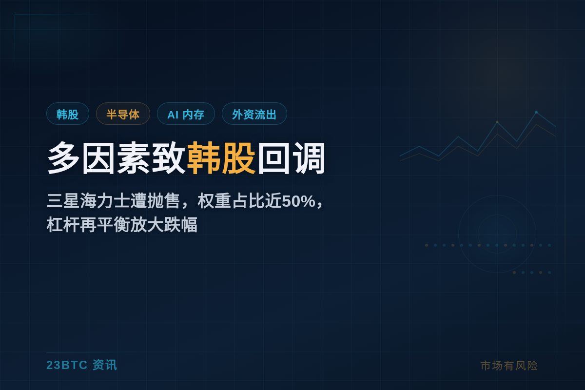 多因素致韩股回调:三星海力士遭抛售插图1 多因素致韩股回调:三星海力士遭抛售