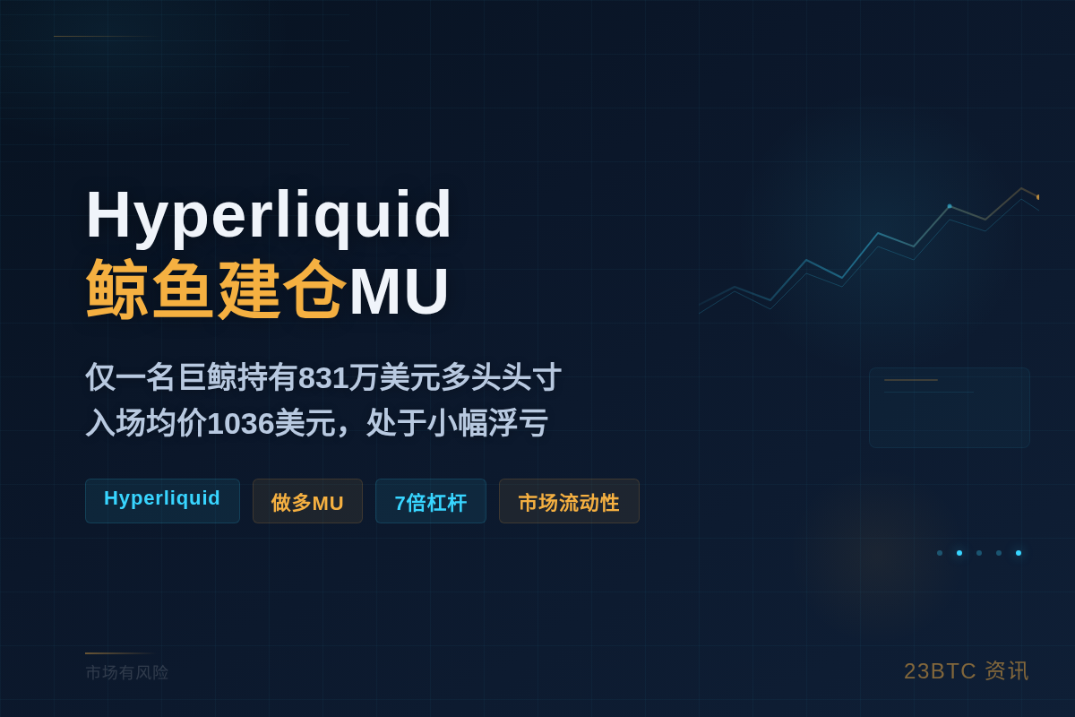 Hyperliquid两大鲸鱼建仓MU，多头均价1019美元