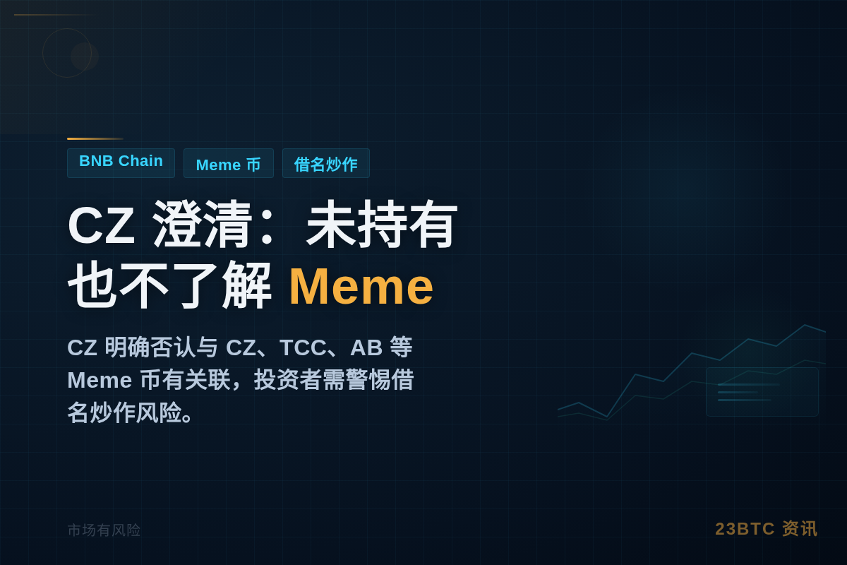 CZ 澄清:未持有也不了解 BNB Chain 新发 Mem插图1 CZ 澄清:未持有也不了解 BNB Chain 新发 Mem