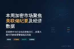 本周加密市场聚焦美联储纪要及经济数据