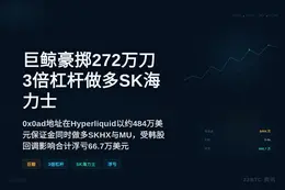 0x0ad 地址豪掷272万刀3倍杠杆做多SK海力士