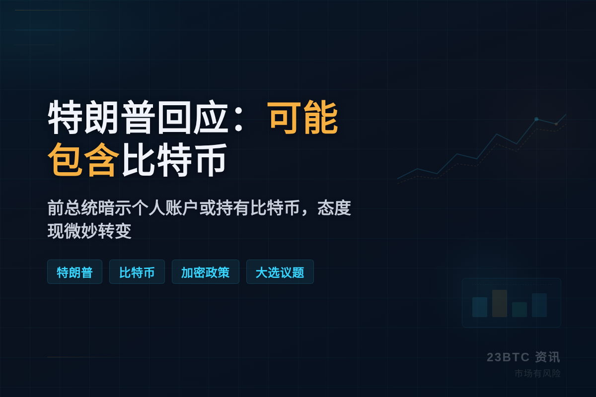特朗普回应：可能包含比特币