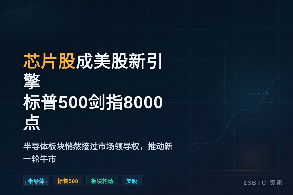 芯片股成美股新引擎 标普500剑指8000点插图1 芯片股成美股新引擎 标普500剑指8000点