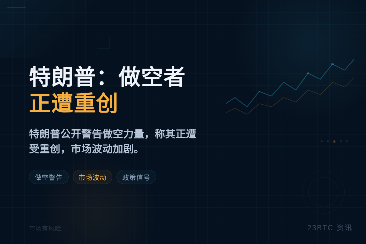 特朗普:做空者正遭重创插图1 特朗普:做空者正遭重创