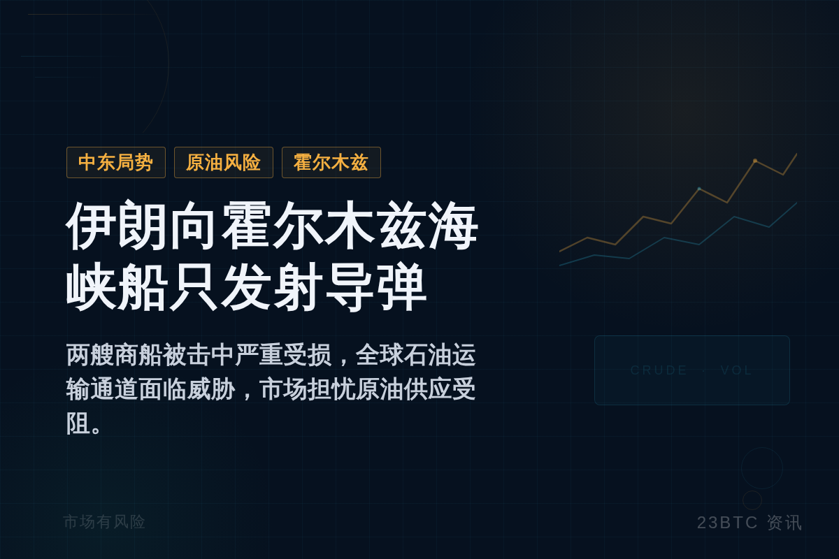 伊朗向霍尔木兹海峡船只发射导弹