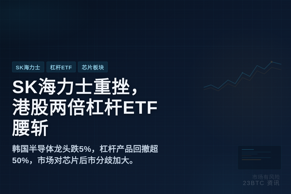 SK海力士重挫,港股两倍杠杆ETF腰斩插图1 SK海力士重挫,港股两倍杠杆ETF腰斩