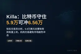 Killa：比特币守住5.9万可冲6.56万