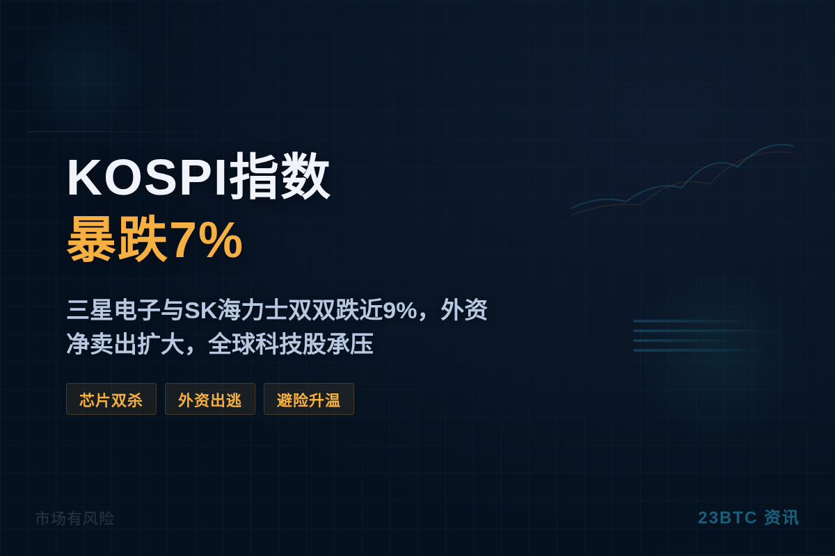 韩国KOSPI指数暴跌7%插图1 韩国KOSPI指数暴跌7%