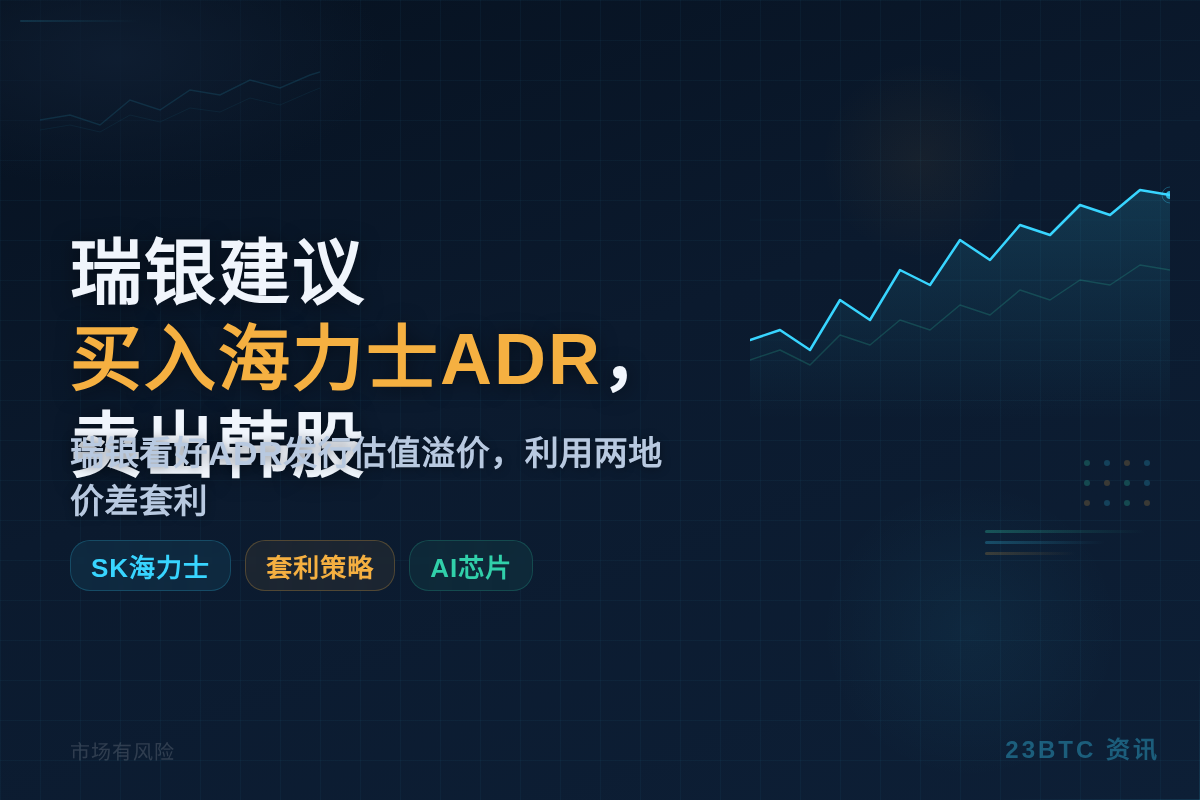 瑞银建议买入海力士ADR，卖出韩股