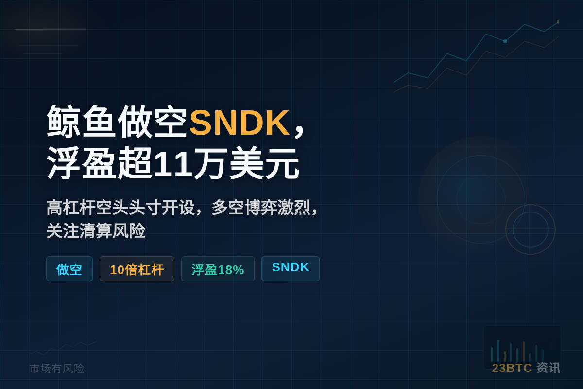 某鲸鱼做空SNDK,浮盈11万美元插图1 某鲸鱼做空SNDK,浮盈11万美元