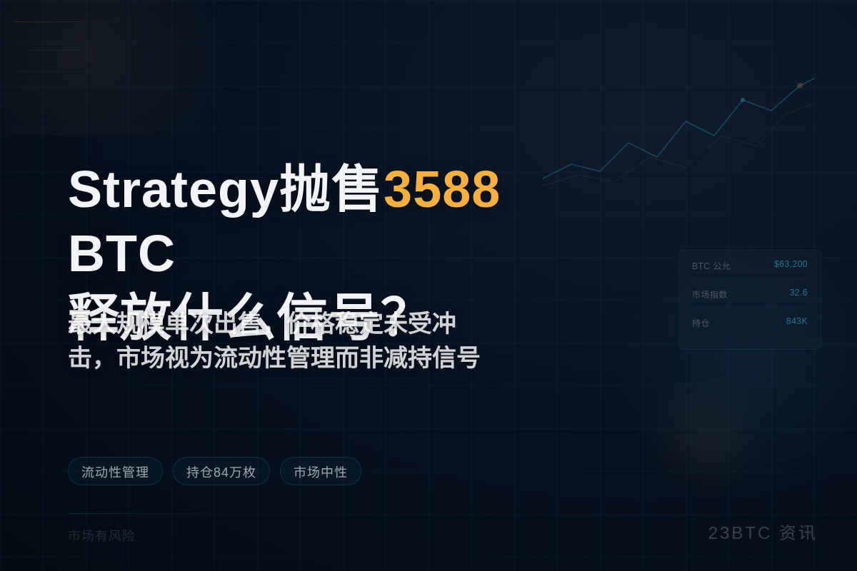 Strategy抛售3588 BTC,释放什么信号?插图1 Strategy抛售3588 BTC,释放什么信号?