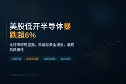 美股低开半导体暴跌超6%