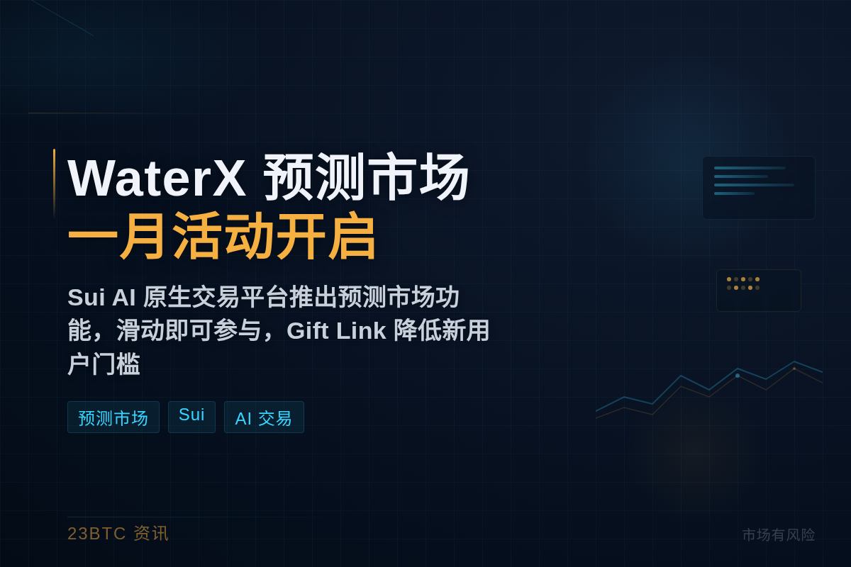 WaterX 预测市场上线，一月活动狂欢开启