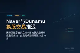 Naver与Dunamu换股交易推迟至年底