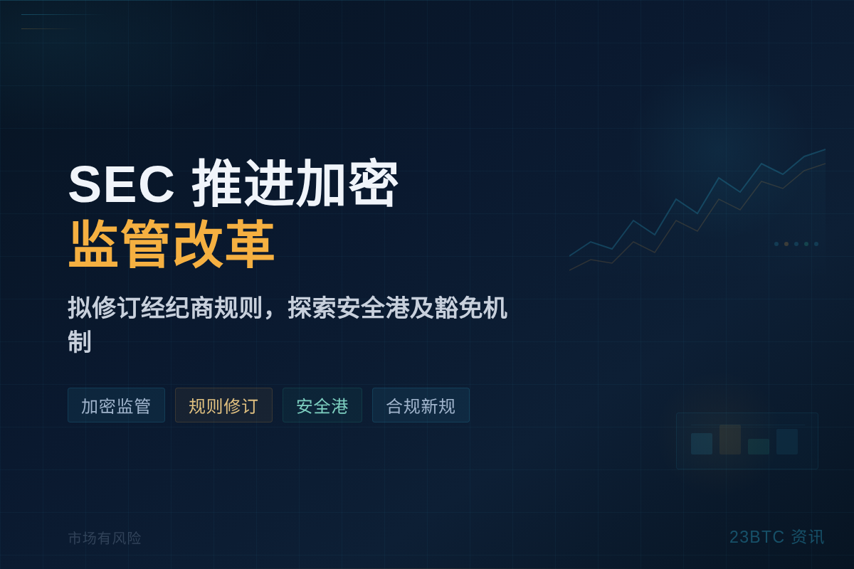 美 SEC 推进加密监管改革插图1 美 SEC 推进加密监管改革