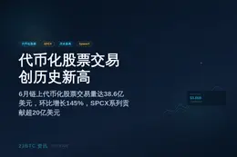 6月代币化股票交易量创新高，环比增145%