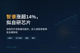 智谱涨超14%，拟自研芯片