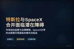 特斯拉与SpaceX合并面临潜在障碍