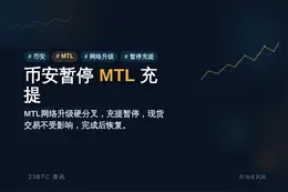 币安7月8日暂停MTL充提