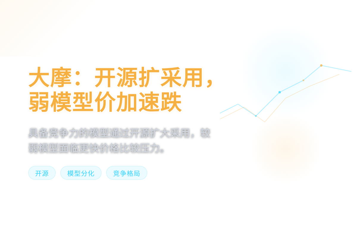 大摩：开源扩采用，弱模型价加速跌
